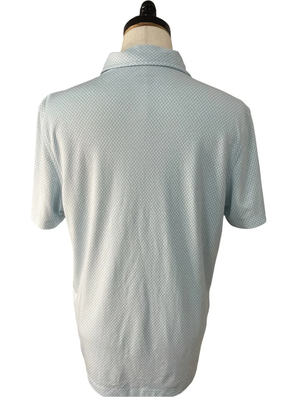 UNTUCKit Chen Printed Wrinkle Free Polo Blue White
